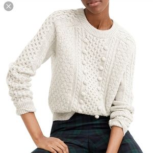 JCrew Popcorn Cable Knit Sweater